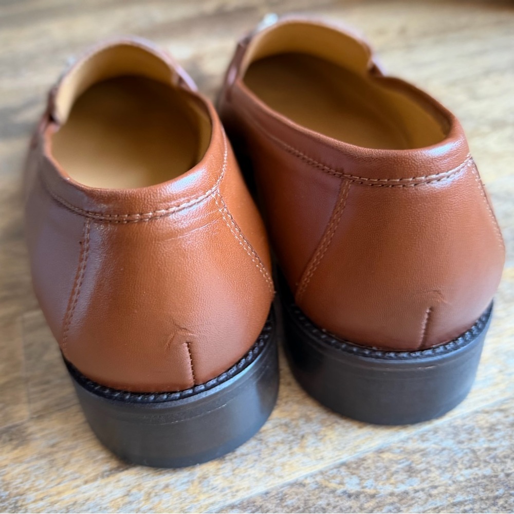 Hockerty Brown Leather Slip On Loafer Horse Bit Dress Shoes Mens Sz 42 Spain NIB - Picture 9 of 9
